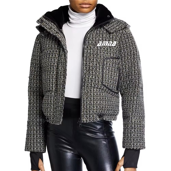 Blank Noir Irina Tweed Puffer Jacket - Picture 2 of 15